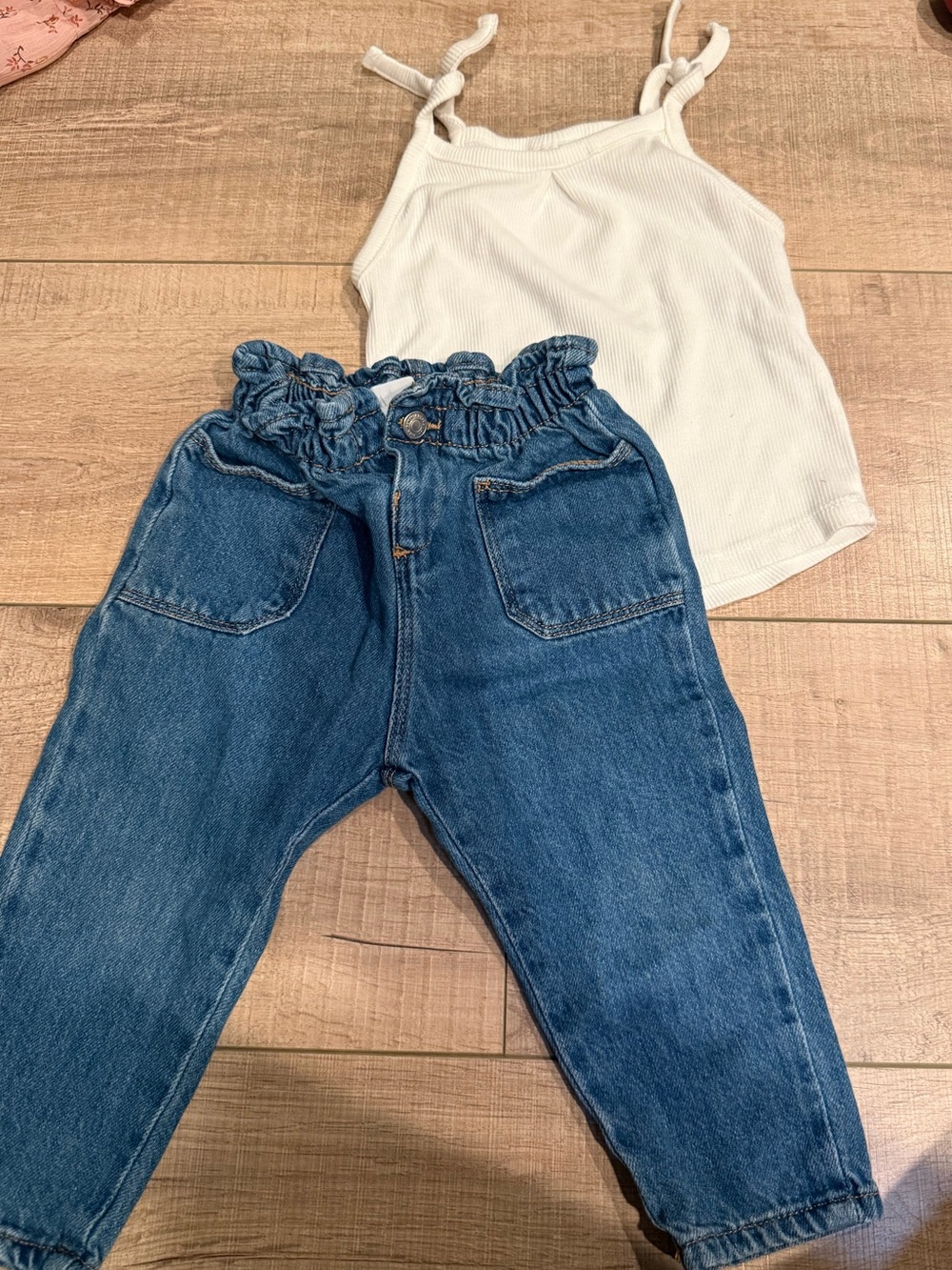 Zara Girls Pant and tank Bundle Size 12-18 months